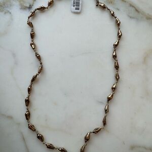 Free People burnished Gold Beaded she’ll Necklace